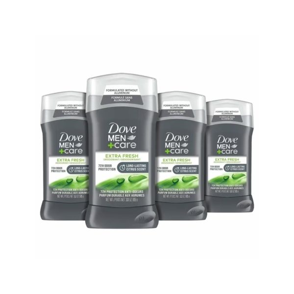 4 Count Dove Men+Care Deodorant Stick for Men Extra Fresh Discount